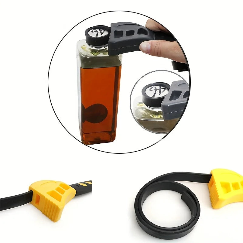 Belt Wrench & Oil Filter Puller, Adjustable Strap Spanner, Chain Wrench, Strap Opener & Disassembly Tool for Mechanics