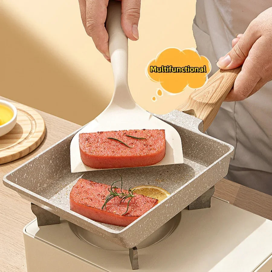 Premium Silicone HeatResistant Spatula FoodGrade NonStick Kitchen Tool For Frying Pan Sushi Steak F 1