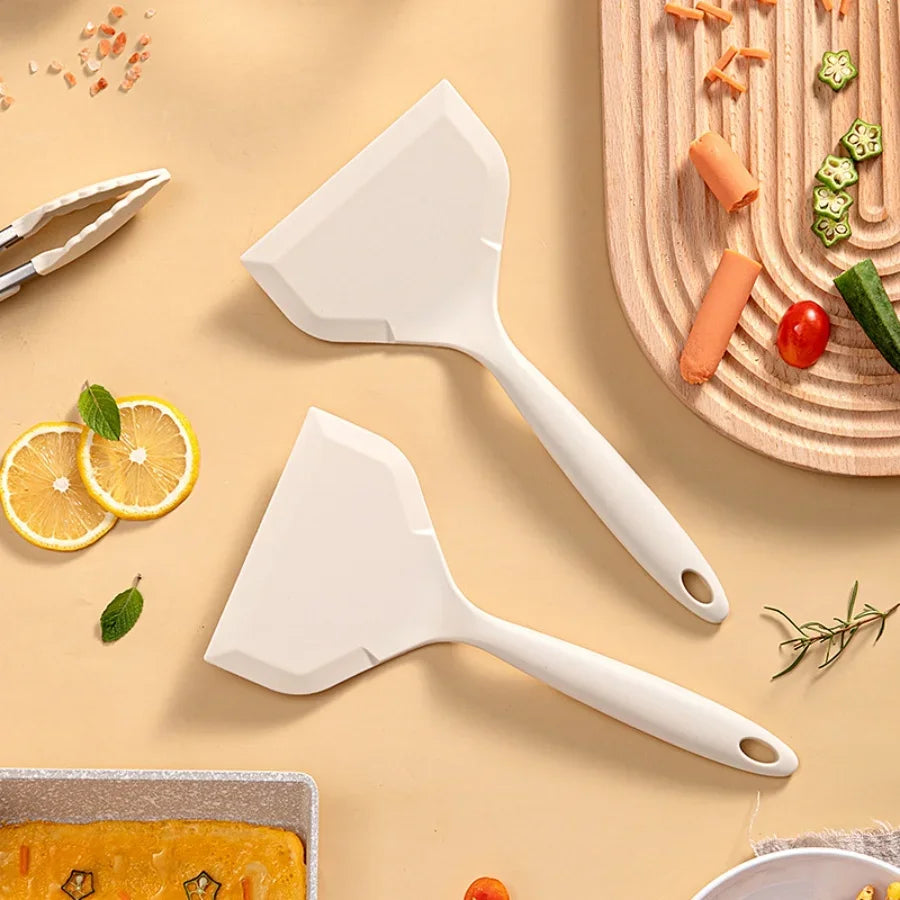 Premium Silicone HeatResistant Spatula FoodGrade NonStick Kitchen Tool For Frying Pan Sushi Steak F 3