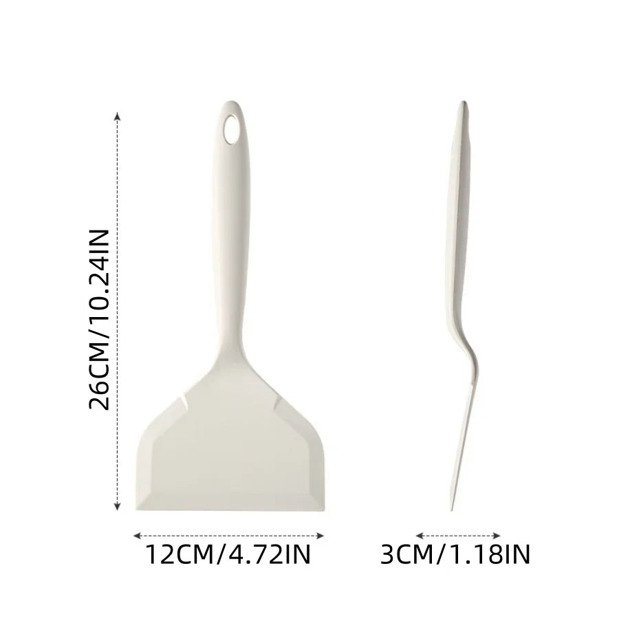 Premium Silicone HeatResistant Spatula FoodGrade NonStick Kitchen Tool For Frying Pan Sushi Steak F 5