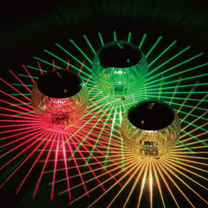 Hanging Waterproof Ball LED Light, Color Solar Floating Pond Light Pool, Outdoor Changing Water Lamp for Garden Decor