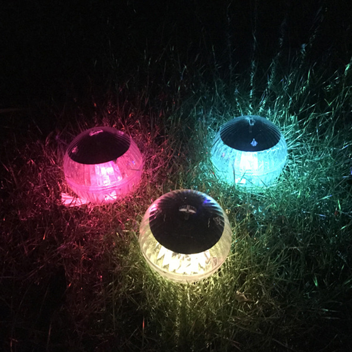 Hanging Waterproof Ball LED Light, Color Solar Floating Pond Light Pool, Outdoor Changing Water Lamp for Garden Decor