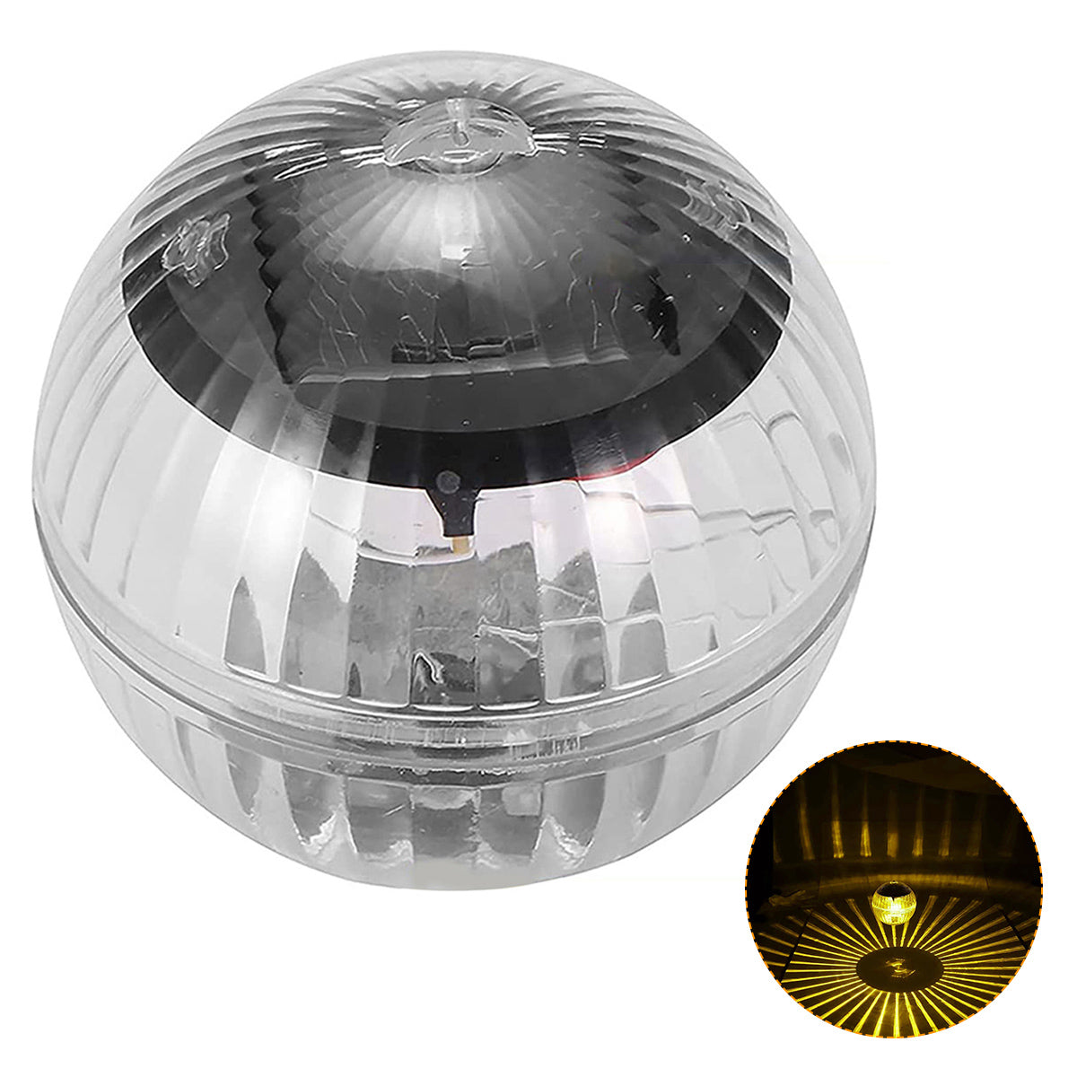 Hanging Waterproof Ball LED Light, Color Solar Floating Pond Light Pool, Outdoor Changing Water Lamp for Garden Decor