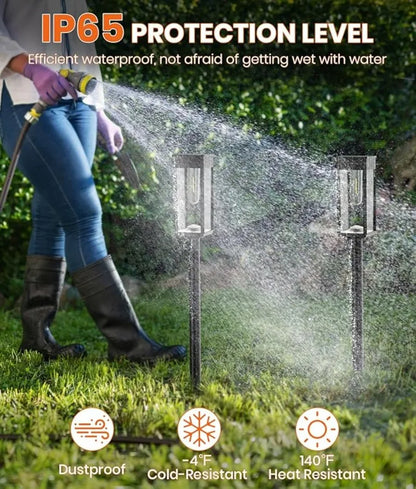 Solar Garden Lights Outdoor Waterproof Landscape Lighting For Patio Terrace Walkways Driveways In W 3
