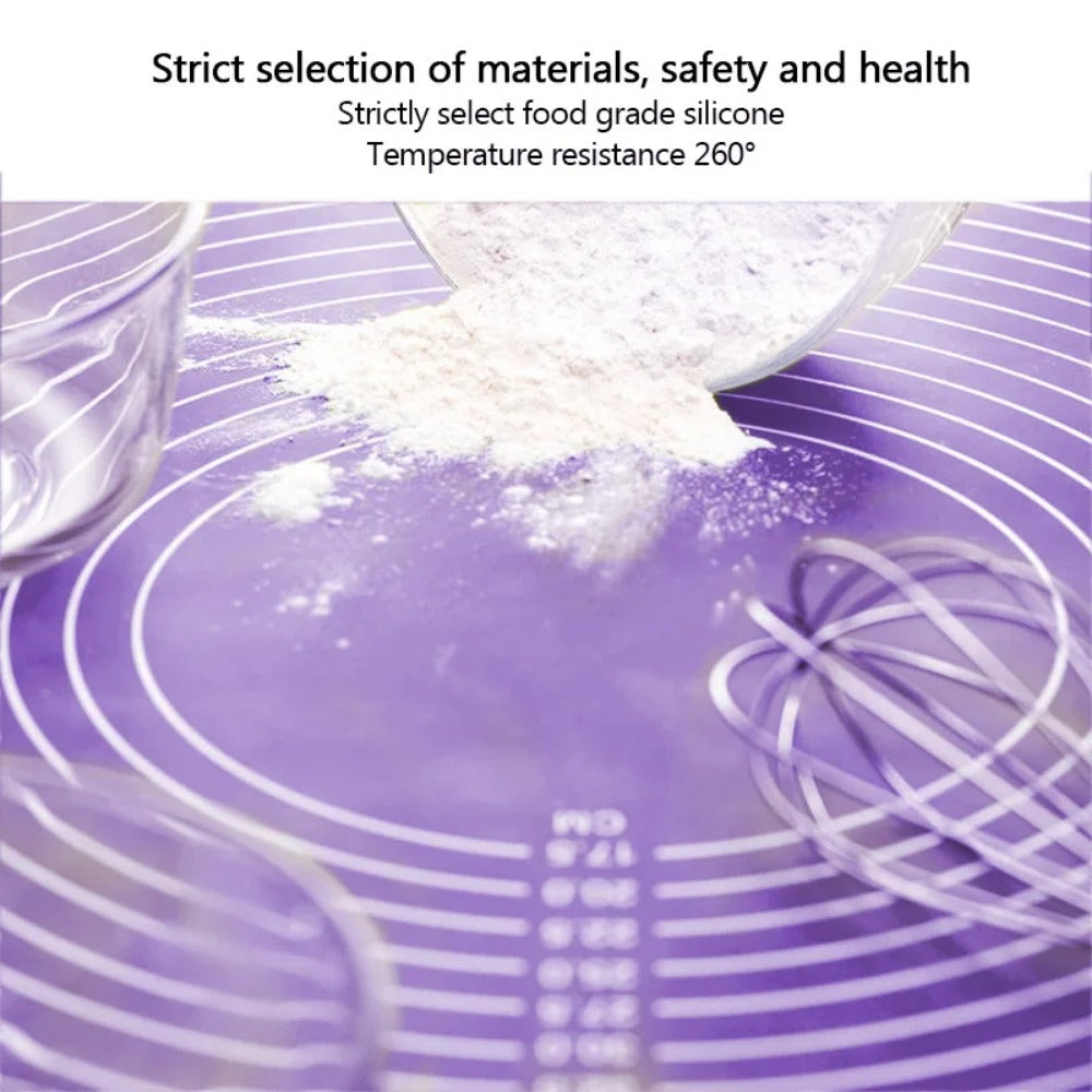 NonSlip Silicone Baking Mat Large NonStick Pastry Mat For Fondant Pie Dough Cookies  Pizza 1
