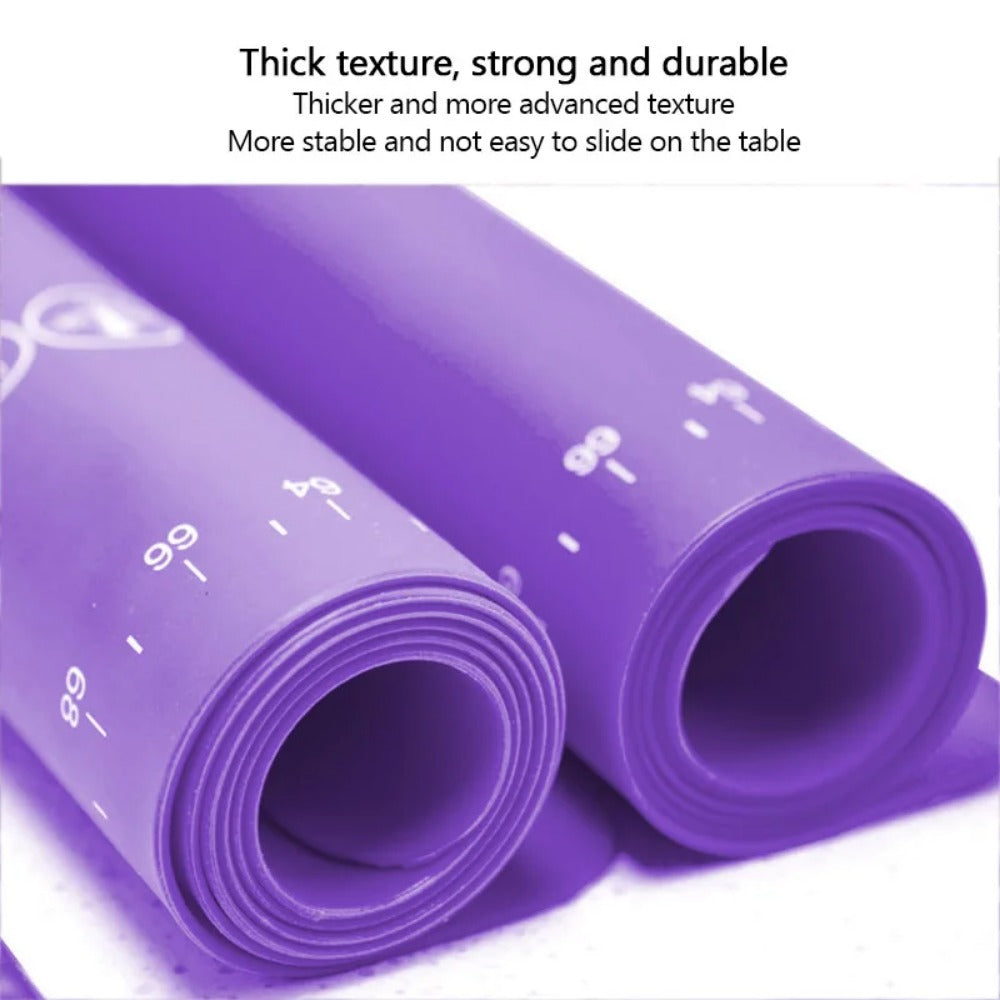 NonSlip Silicone Baking Mat Large NonStick Pastry Mat For Fondant Pie Dough Cookies  Pizza 3