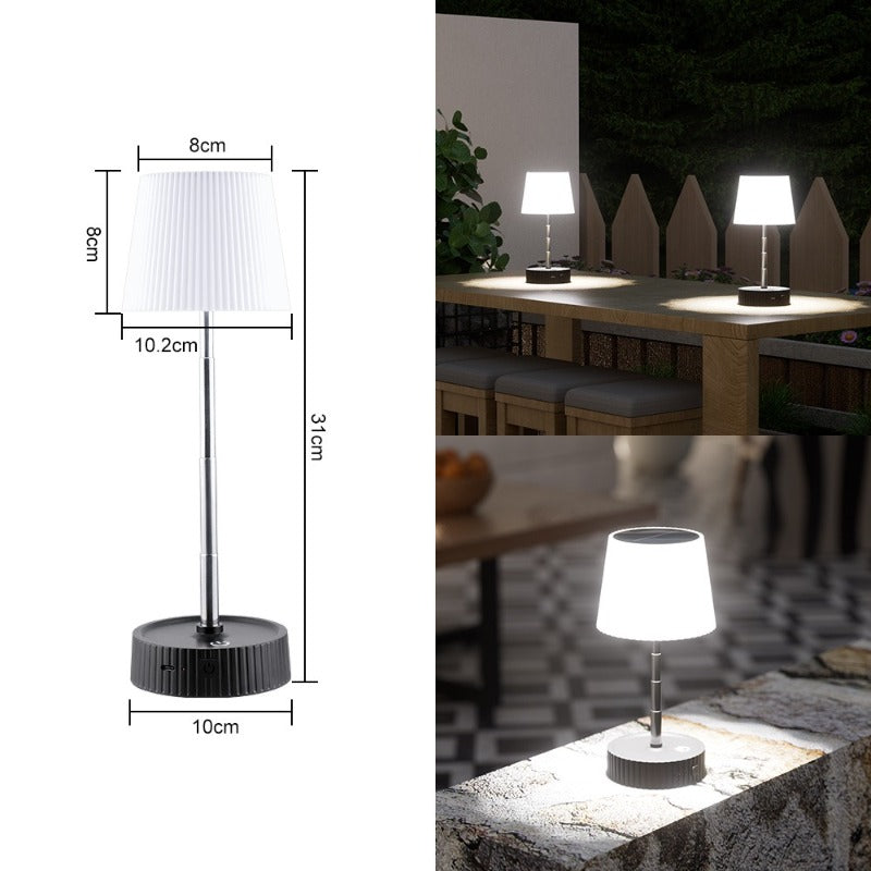 Folding Mini Solar Table Lamp For Outdoor Home Lighting Rechargeable Balcony Lamp Patio And Desktop 4