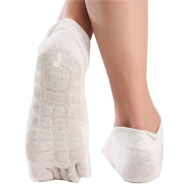 Mens Winter Thick Five Fingers Socks Warm Non Slip Fitness Toe Socks for Low Calf Indoor Comfort Slipper Male Floor Wear