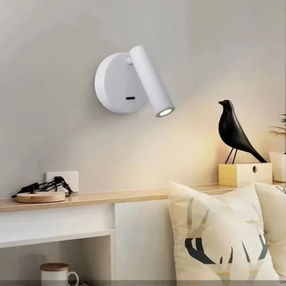 Indoor LED Wall Light With Switch For Bedroom Or Hotel Guest Room Reading 2