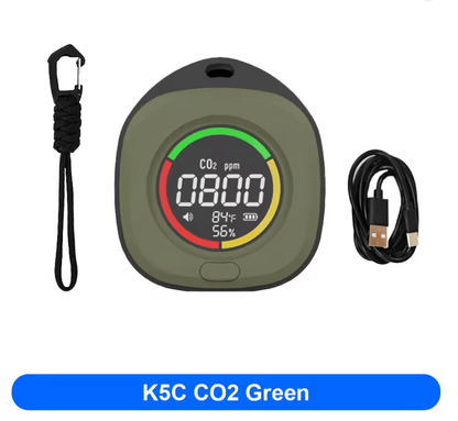 SafeAir 4in1 CO And CO2 Portable Detector Travel Alarm 5