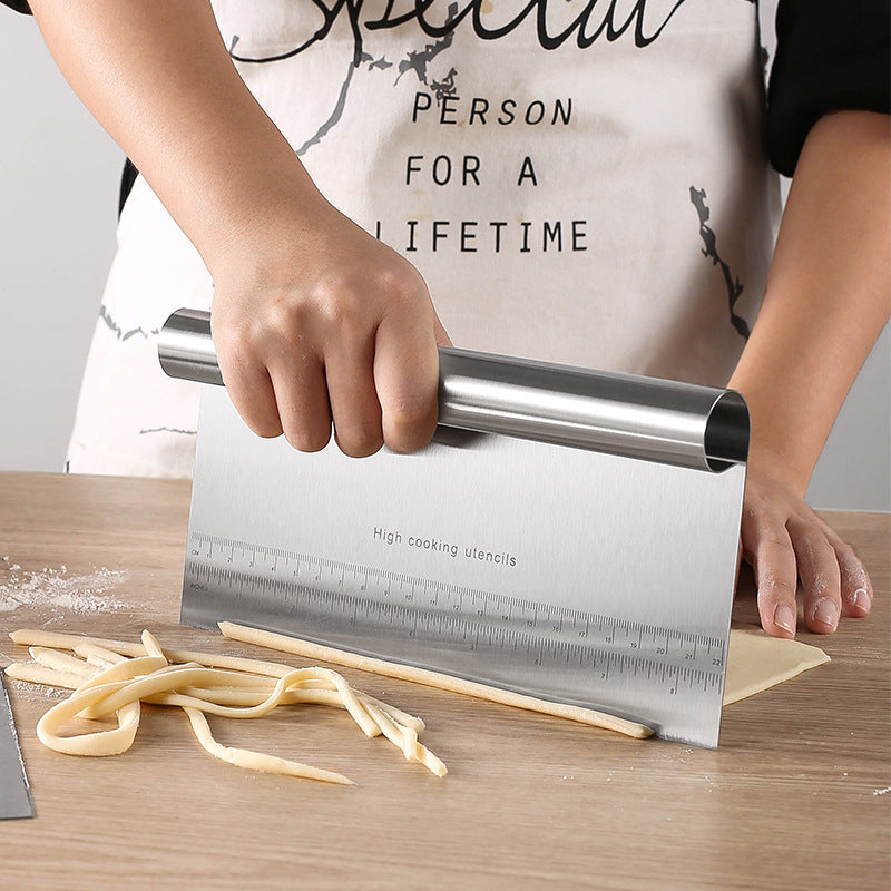 Premium Stainless Steel Dough Cutter  Scraper MultiFunction Kitchen Tool For Dough Pizza Vegetables 1