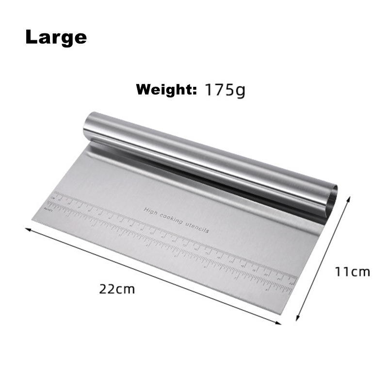 Premium Stainless Steel Dough Cutter  Scraper MultiFunction Kitchen Tool For Dough Pizza Vegetables 5
