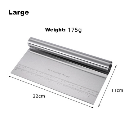 Premium Stainless Steel Dough Cutter  Scraper MultiFunction Kitchen Tool For Dough Pizza Vegetables 5