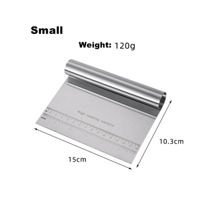 Premium Stainless Steel Dough Cutter  Scraper MultiFunction Kitchen Tool For Dough Pizza Vegetables 4