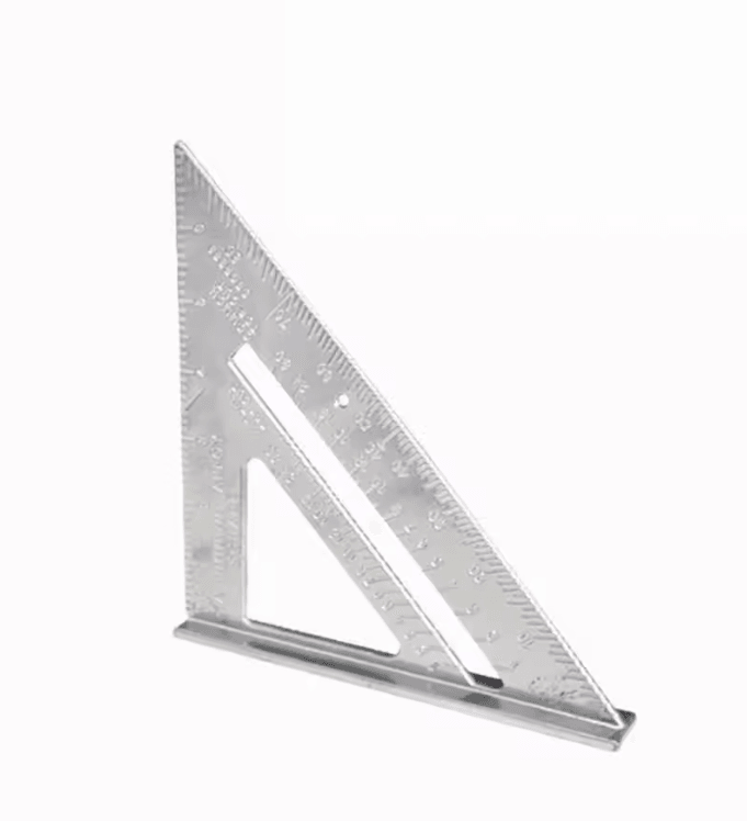 PrecisionCarp 7 Inch Triangle Ruler Speed Square Aluminum Alloy 7