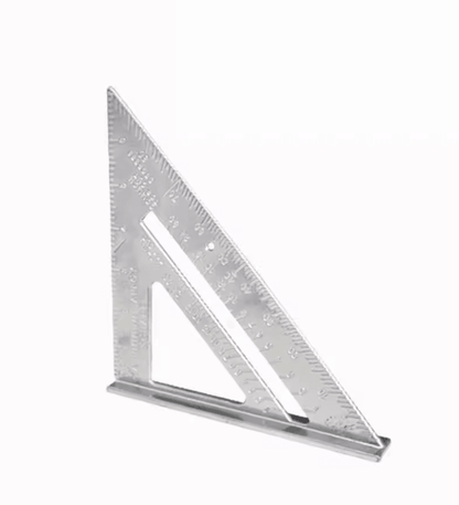 PrecisionCarp 7 Inch Triangle Ruler Speed Square Aluminum Alloy 7