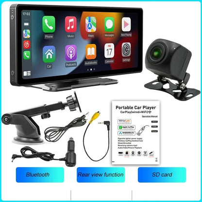 1026 Inch Wireless CarPlay Android Auto Screen With Backup Camera And DVR Video Player 9