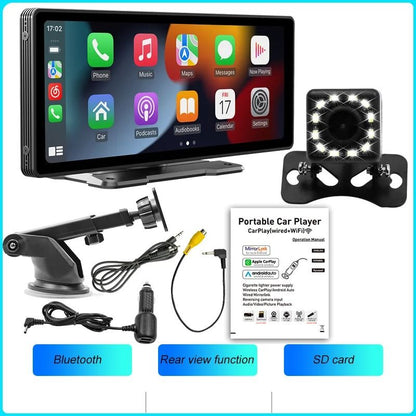 1026 Inch Wireless CarPlay Android Auto Screen With Backup Camera And DVR Video Player 8