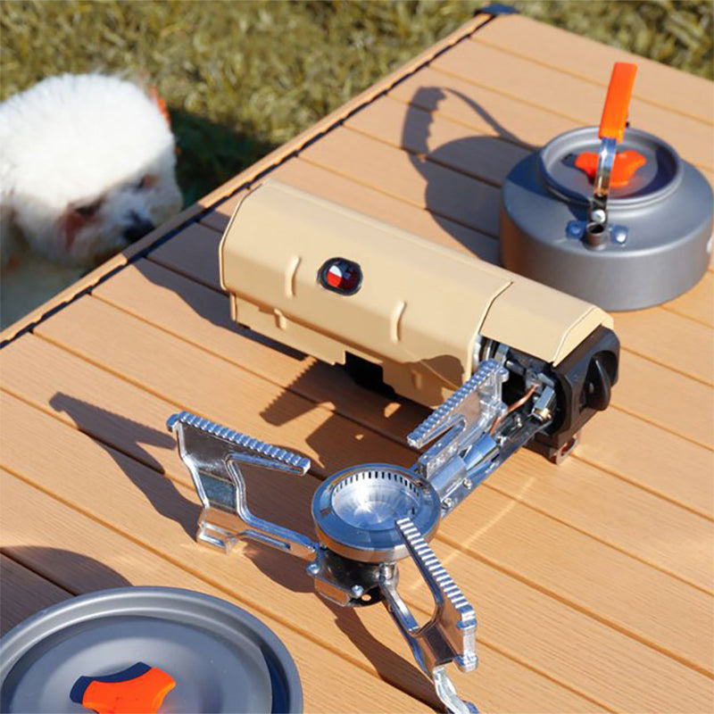 Camping Cassette Stove,Portable Gas Burner for Outdoor Cooking,Folding Stainless Steel Stove for Hiking,Picnics & Travel