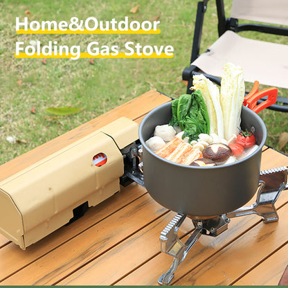 Camping Cassette Stove,Portable Gas Burner for Outdoor Cooking,Folding Stainless Steel Stove for Hiking,Picnics & Travel