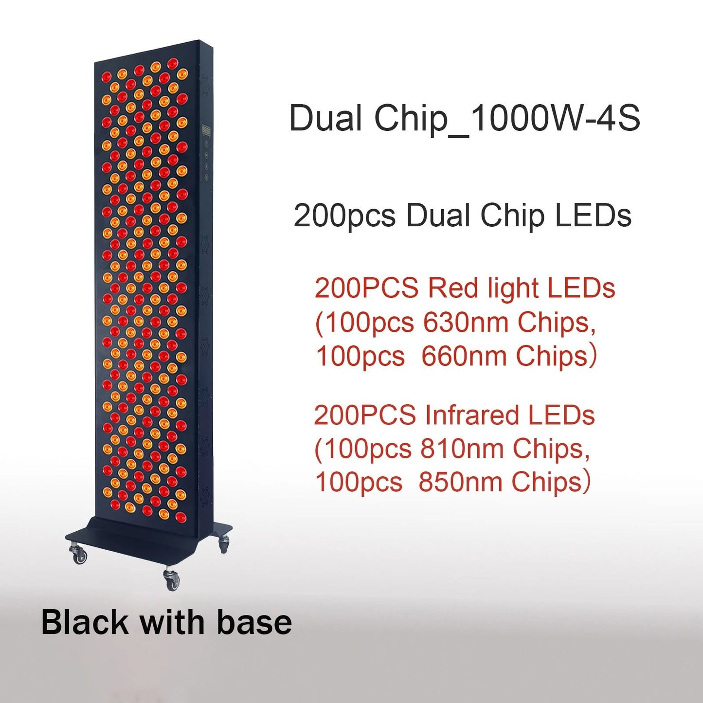 Dual Chip Red Light Therapy Panel With Near Infrared For Face And Body Wellness 7
