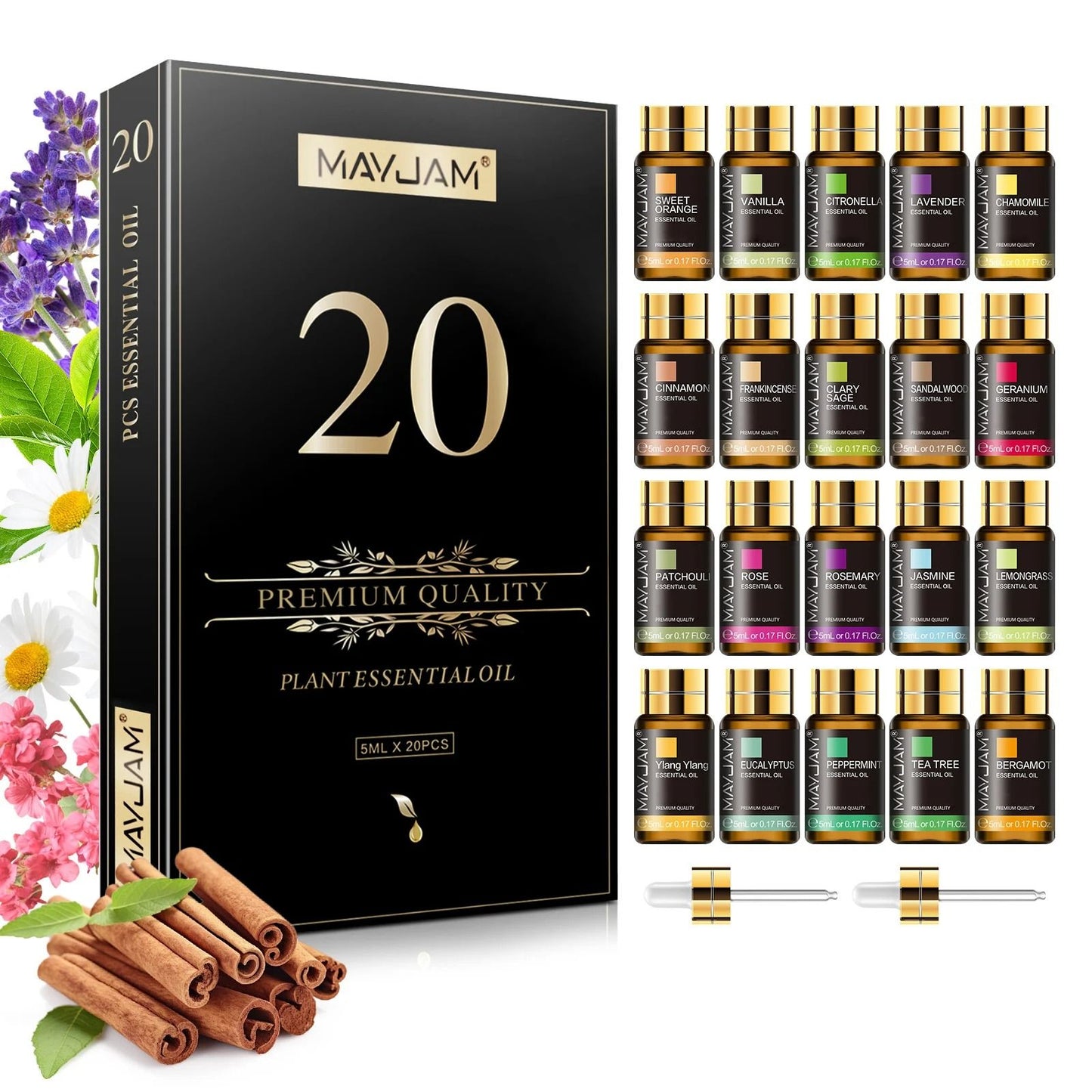 20Piece Essential Oils Set For Diffusers Candles And Home Fragrance 1