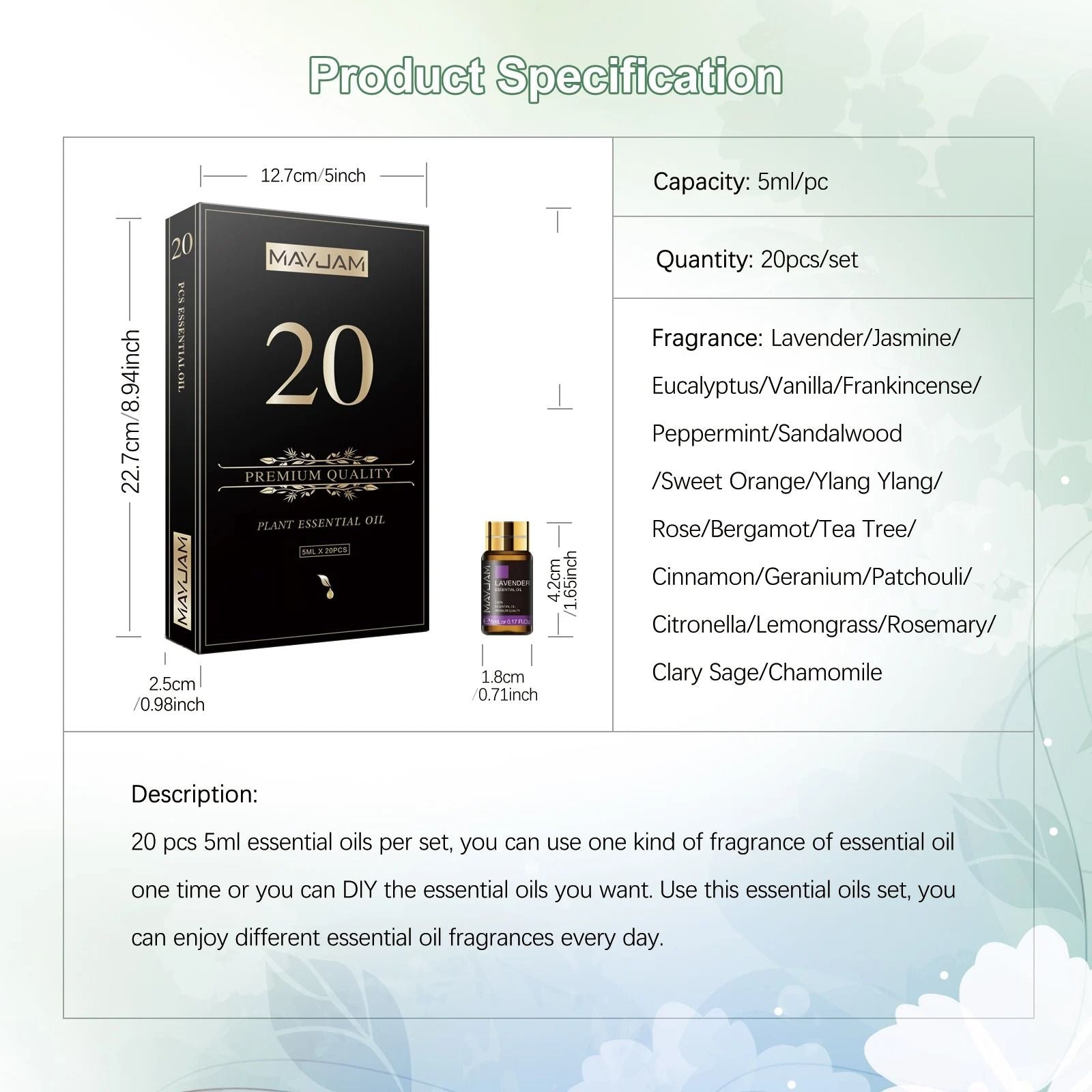 20Piece Essential Oils Set For Diffusers Candles And Home Fragrance 2