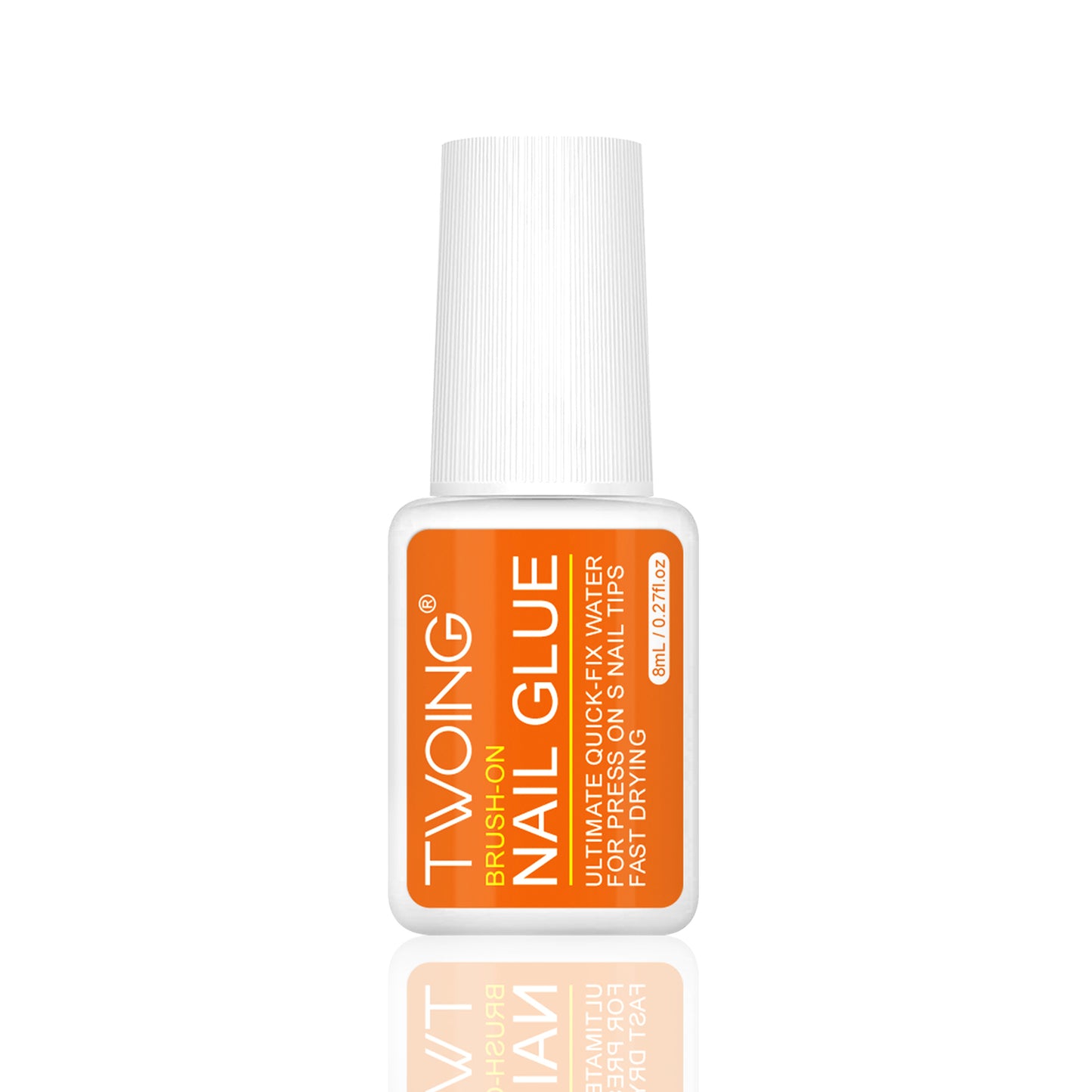Twoing Waterproof Nail Adhesive Long Lasting Fast Drying Formaldehyde Free Compatible Acrylic Nails 5