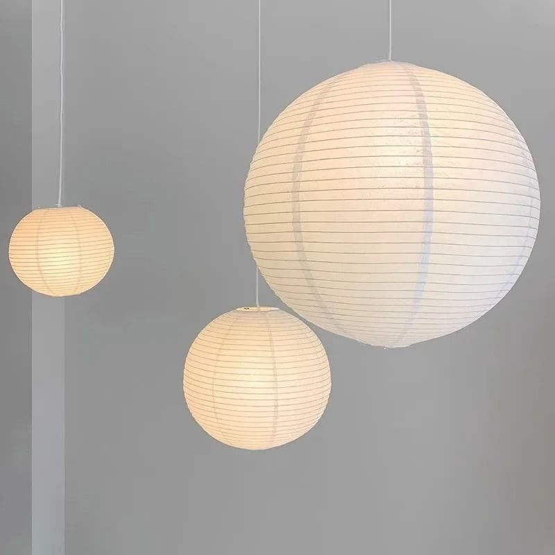 Wabi Sabi Style Rice Paper Pendant Light For Bedroom Dining Room Or Cafe Decor 3