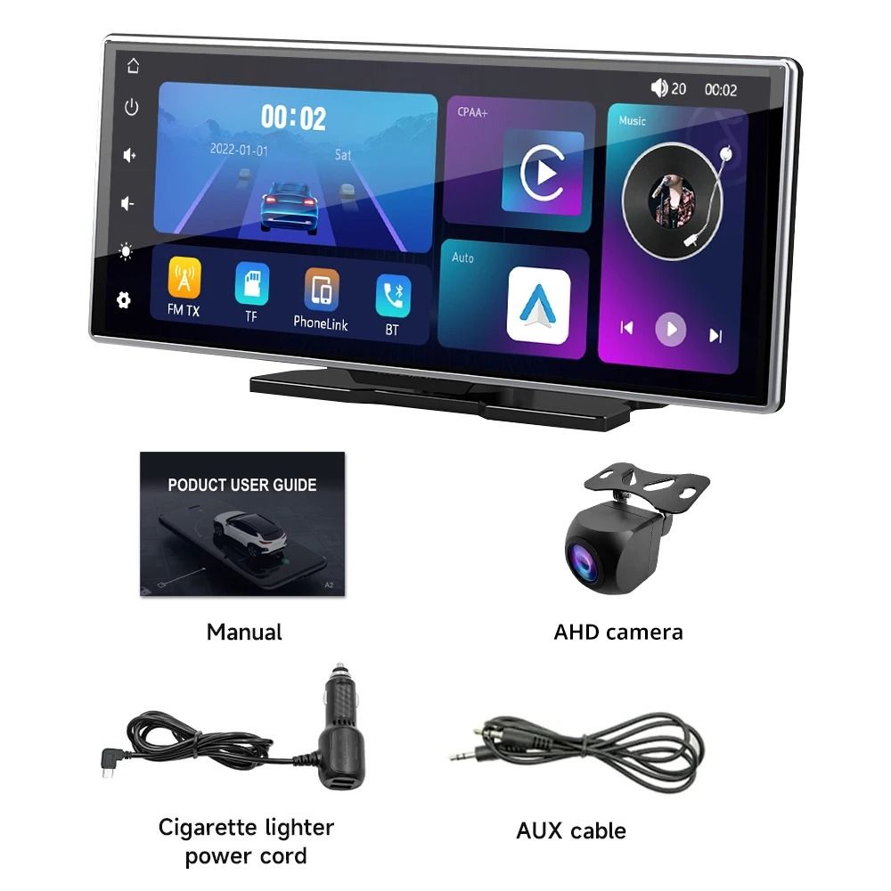1126 Inch Touchscreen Car Multimedia Video Player With Dual Lens DVR And Wireless CarPlay 8