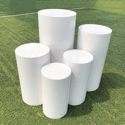 Cylinder Pedestal Display Set For Weddings Cakes Events And Holiday Decor 1