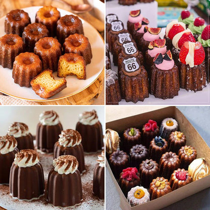 Silicone Canele Mold Mini Nonstick Canneles Cake Pan For Mousse Fondant Muffins DIY Baking Tray  Ki 2
