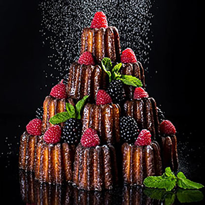 Silicone Canele Mold Mini Nonstick Canneles Cake Pan For Mousse Fondant Muffins DIY Baking Tray  Ki 5