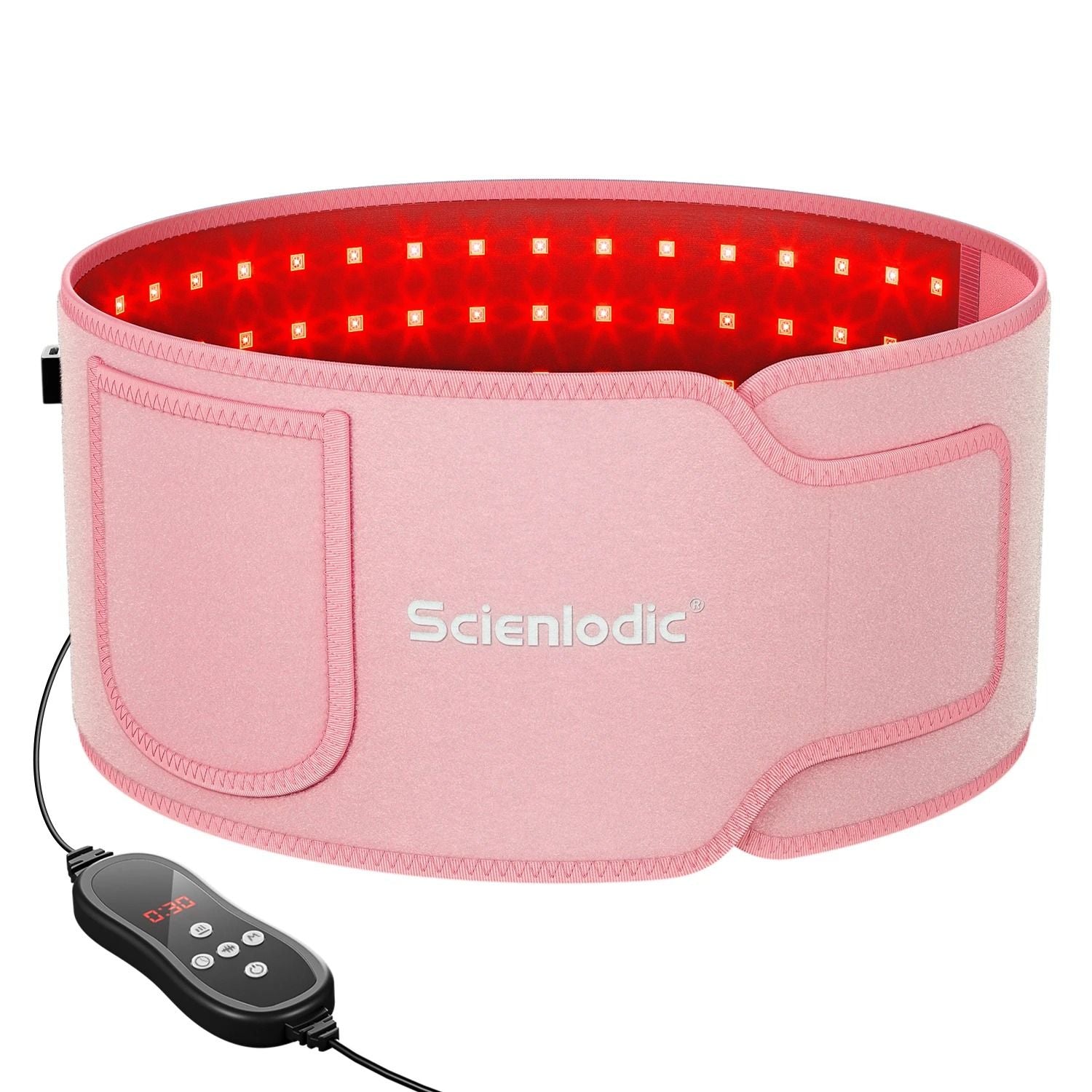 Red Light Therapy Belt with 100 LEDs for Waist and Back Pain Relief