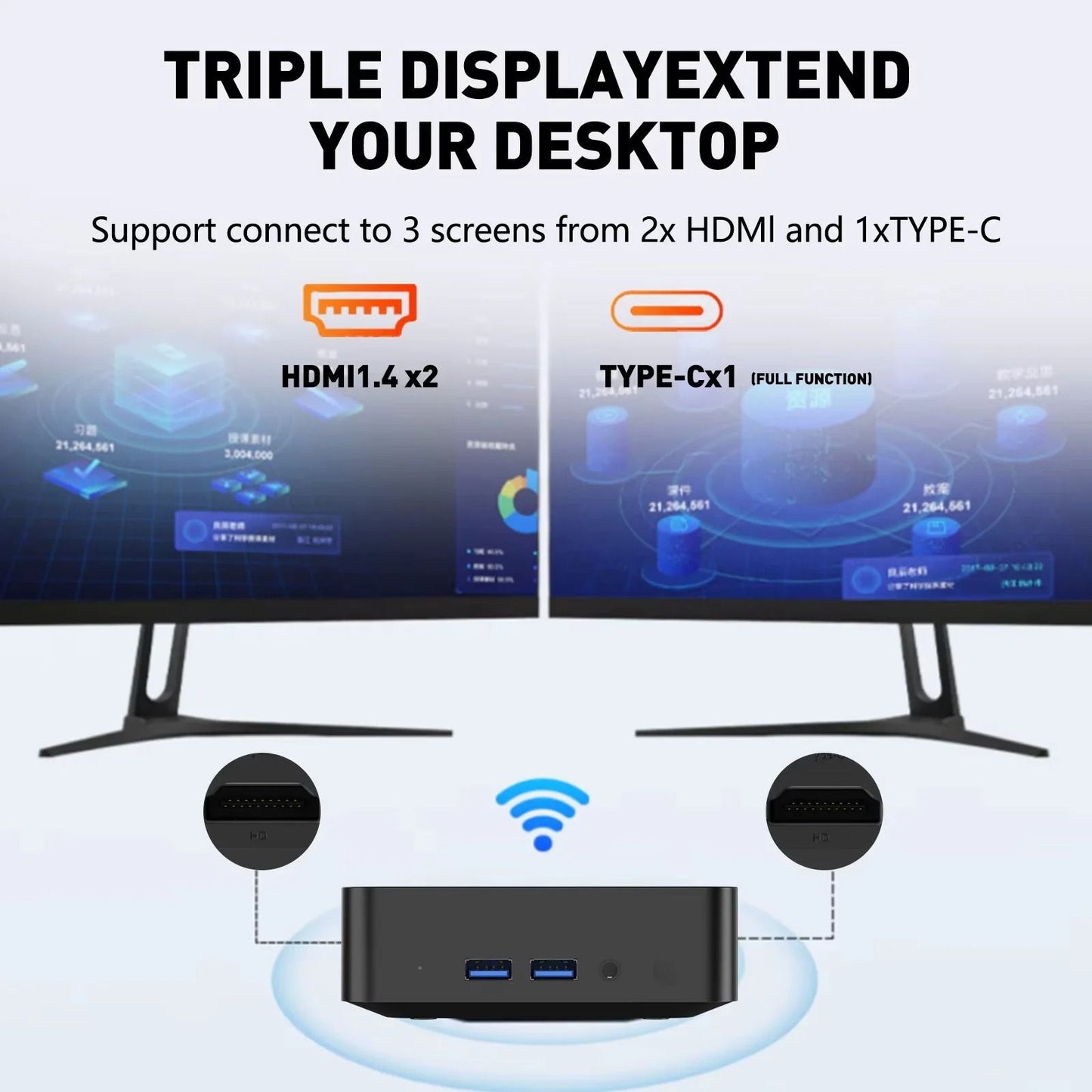 Portable Mini PC With Intel Core I9 And 1TB Storage For Home Office And Gaming 2