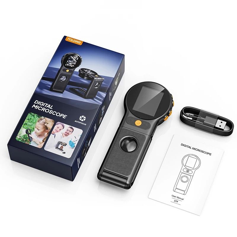 Folding Digital Microscope With Autofocus And 500X Zoom For Coins And Small Objects 6
