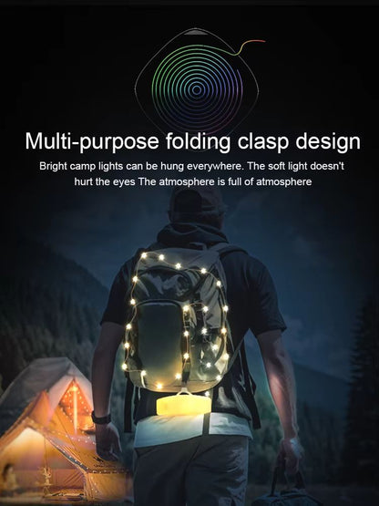 GGbingo Rechargeable Waterproof RGB Camping String Lights With Smart App Control 3