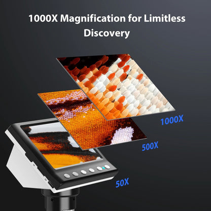 Digital Coin Microscope With 43 Inch Screen And 1000X Zoom For Soldering And Inspection 2