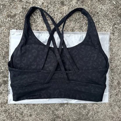 Womens High Impact Cross Back Sports Bra With Chest Pad For Training And Yoga 17