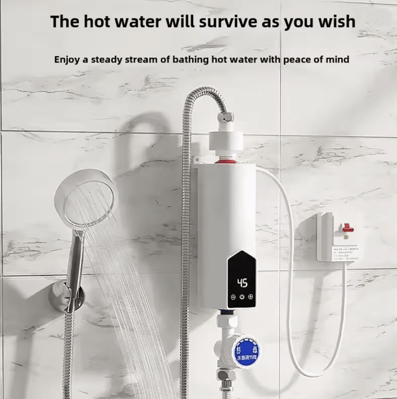ThermoFlow 220V Instant Water Heater Portable 3000 To 5500W Electric Shower Heater 1