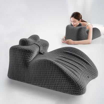 Orthopedic Memory Foam Lumbar Support Pillow – Multi-Functional Back and Body Cushion for Bed, Sofa & Couple Comfort
