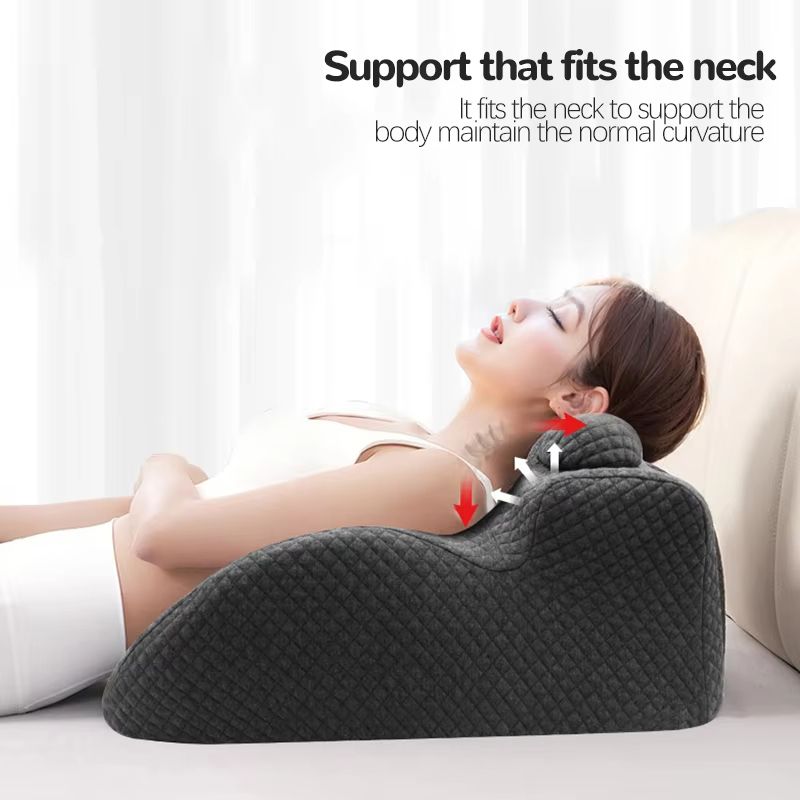 Orthopedic Memory Foam Lumbar Support Pillow  MultiFunctional Back And Body Cushion For Bed Sofa  C 2