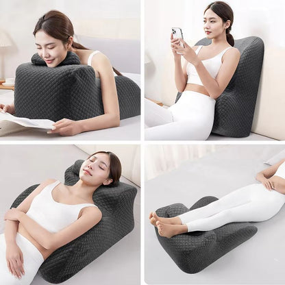 Orthopedic Memory Foam Lumbar Support Pillow  MultiFunctional Back And Body Cushion For Bed Sofa  C 5