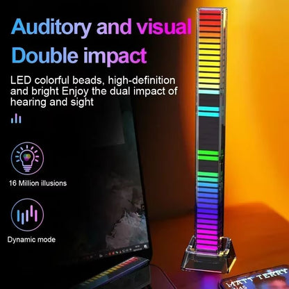 RGB Sound Reactive Light Bar  Music Sync LED Atmosphere Lamp For Party Gaming  Car Decoration 1