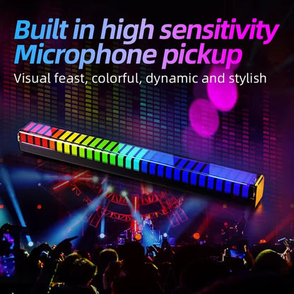 RGB Sound Reactive Light Bar  Music Sync LED Atmosphere Lamp For Party Gaming  Car Decoration 2