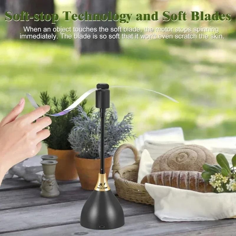 Fly Repellent Table Fans With Soft Blades For Outdoor Dining And Picnics 2