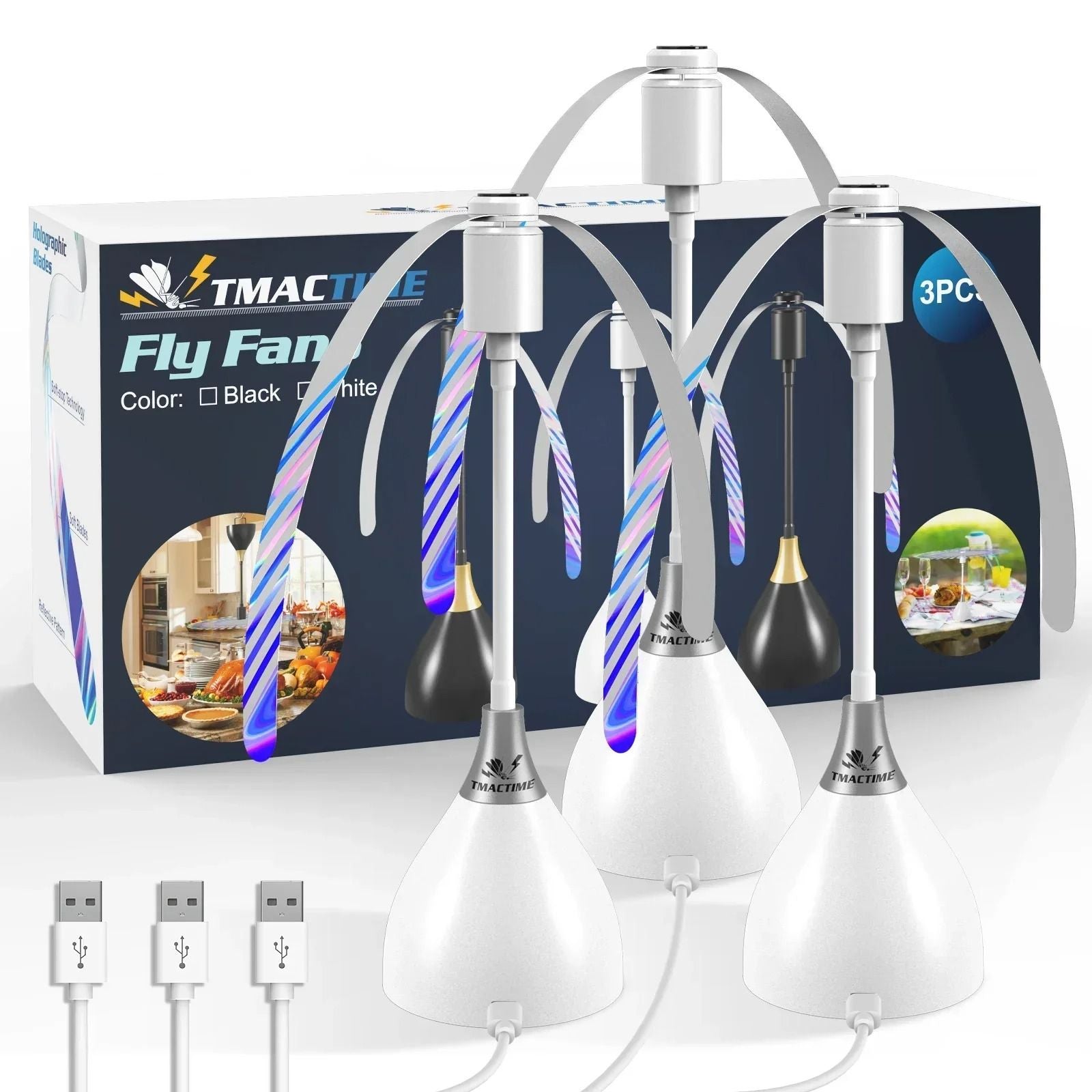 Fly Repellent Table Fans With Soft Blades For Outdoor Dining And Picnics 9