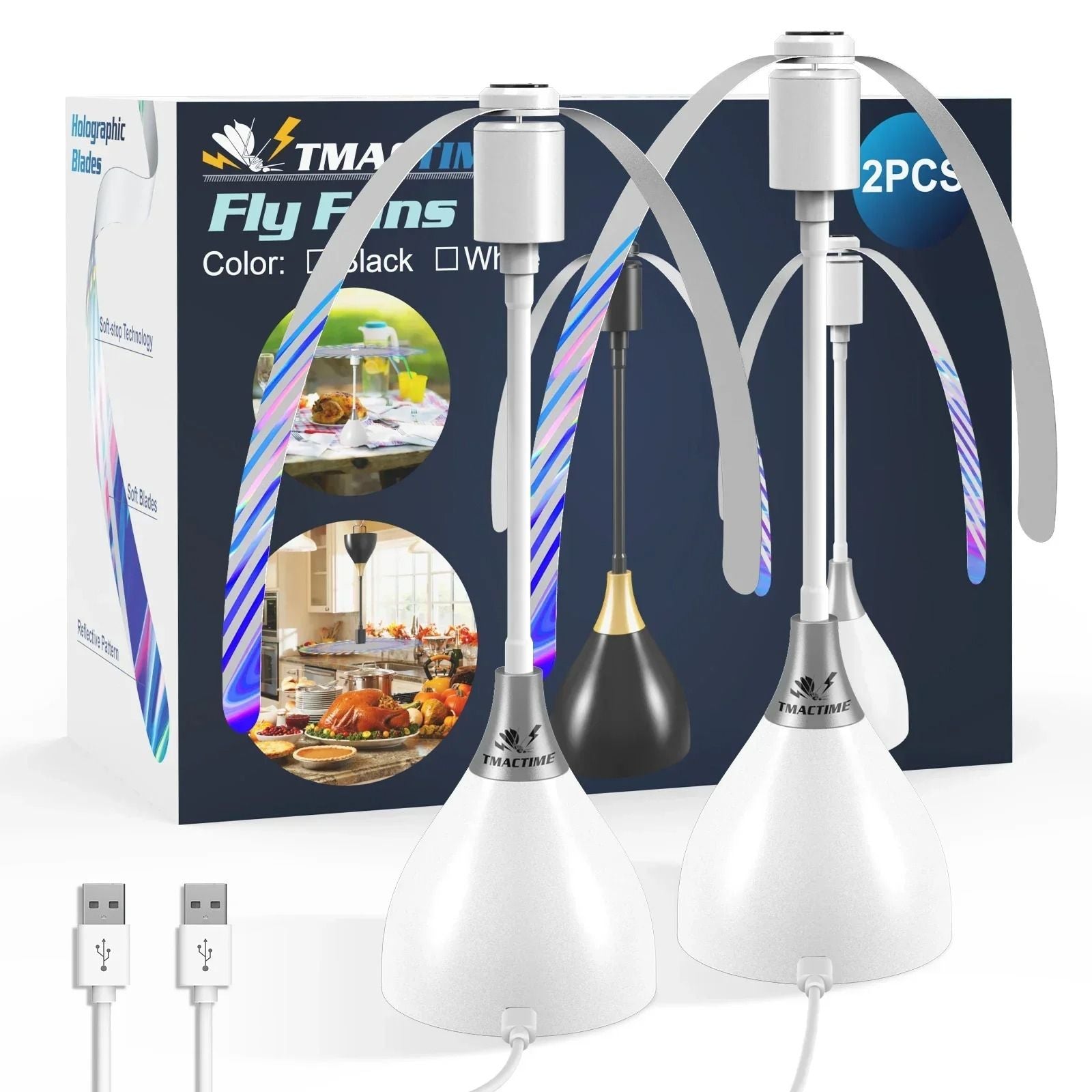 Fly Repellent Table Fans With Soft Blades For Outdoor Dining And Picnics 7