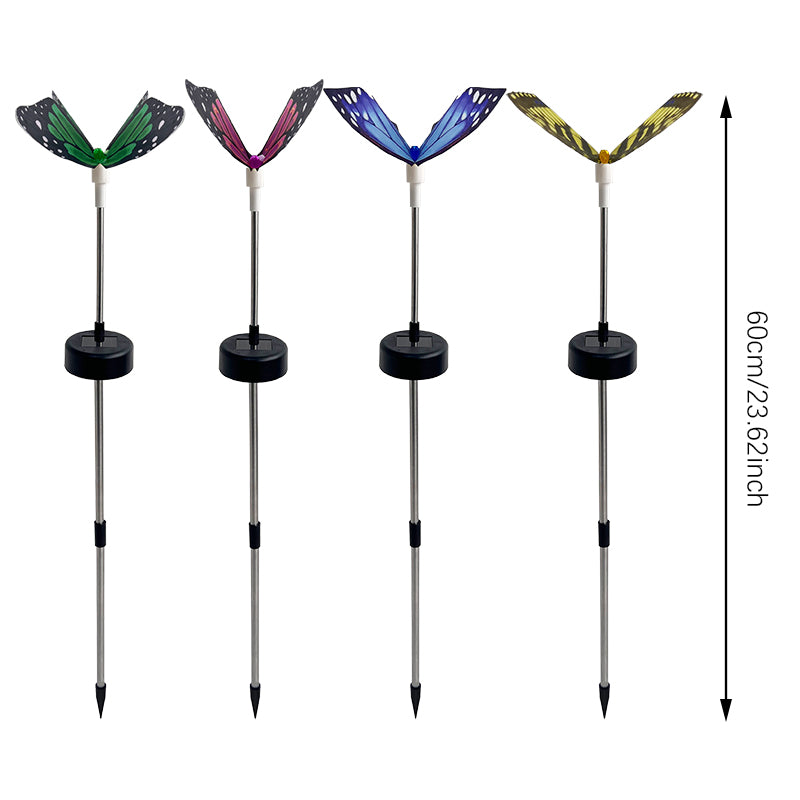 Solar Butterfly LED Outdoor Lights For Yard Courtyard Landscape Lighting Garden Villa Lawn Park Hom 1