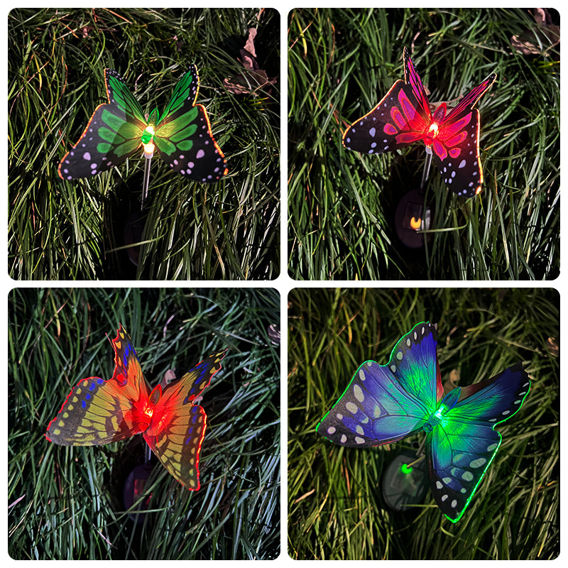 Solar Butterfly LED Outdoor Lights For Yard Courtyard Landscape Lighting Garden Villa Lawn Park Hom 5